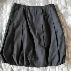 Vintage black Linen Francisco Rodriguez Bubble Skirt